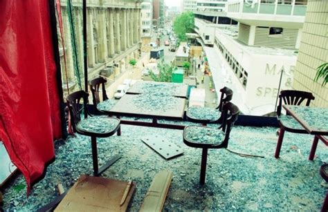 Unseen photos show the devastation caused by the IRA's 1996 Manchester bomb