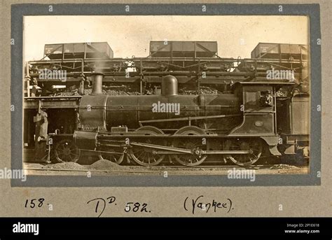 Page of historical photos of steam locomotives Stock Photo - Alamy