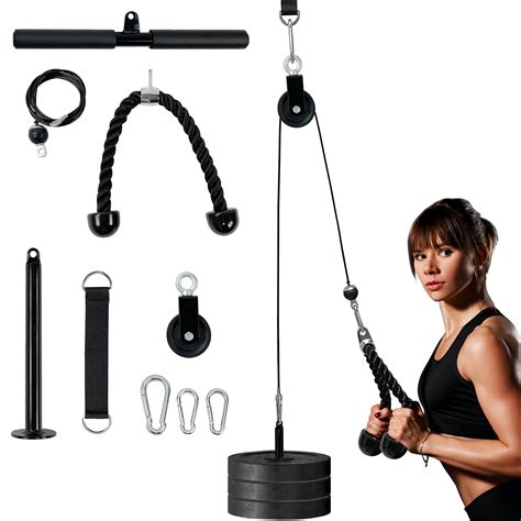 Buy Lat And Lift Pulley System Gym Lat Pull Down Cable Machine With Accessoriessuitable For