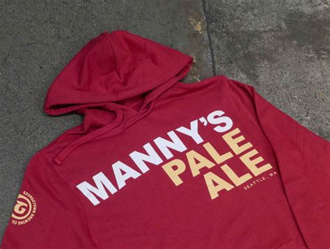 Mannys Pale Ale French Terry Hoodie Georgetown Brewing Company