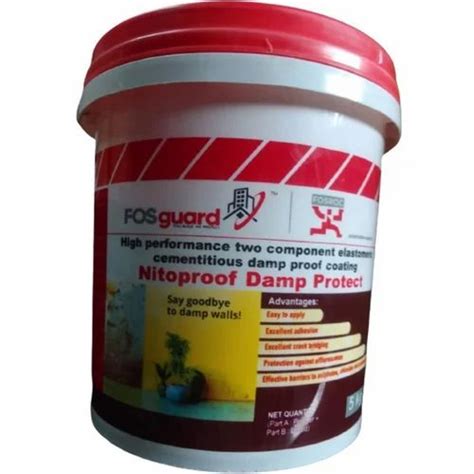 Waterproofing Coating Fosroc Nitoproof Damp Protect Packaging Size