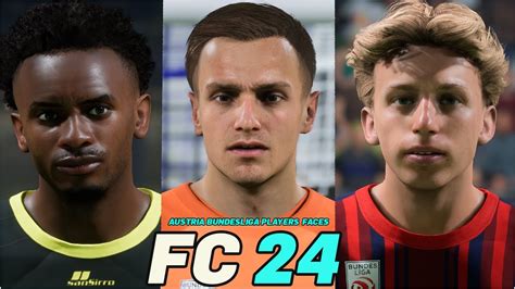 FC 24 ALL AUSTRIA BUNDESLIGA PLAYERS REAL FACES YouTube