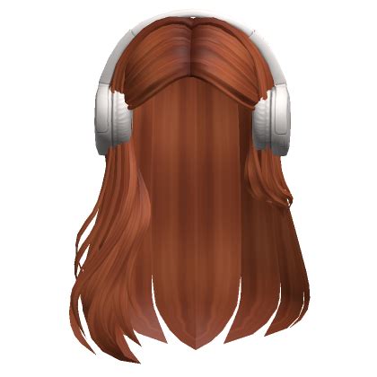 Tucked Long Flowy Hair W Headphones Ginger Roblox