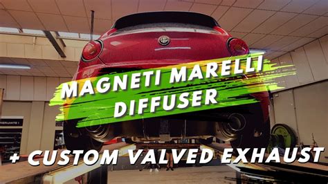 Alfa Romeo Mito Qv Magneti Marelli Diffuser Custom Valved Exhaust