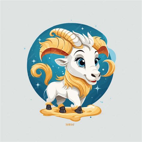 Vector De Dibujos Animados Del Zodiaco Sobre Fondo Blanco Vector Premium