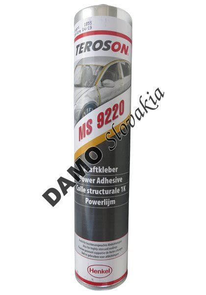 TEROSON MS 9220 310 ml MS Polymér vysokopevnostný čierny Motorové