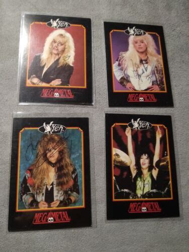 VIXEN AUTOGRAPHED CARDS ALL BAND MEMBERS MEGA METAL EBay