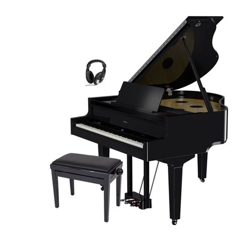 Roland Gp M Premium Digital Grand Piano Polished Ebony Package