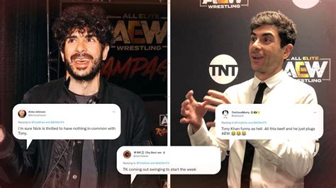 Twitter Flares Up To Aew President Tony Khans Response To Being