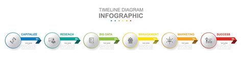 Infographic Business Template Steps Modern Timeline Diagram Calendar