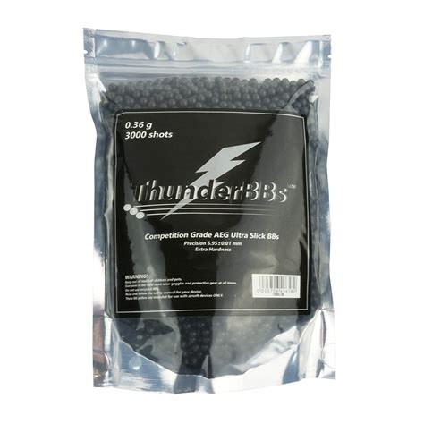 Thunder BBs TBB0.25 Airsoft BBS 0.25G White 4000 Rounds Bag ...