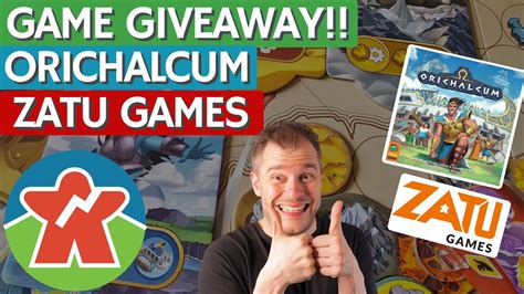 Orichalcum Board Game Giveaway Thanks To Zatu Games Youtube