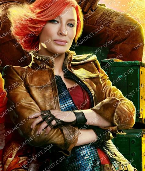 Borderlands Cate Blanchett Leather Jacket | USA Jacket