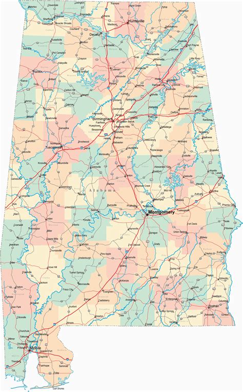Map Of Alabama Georgia Border at Tracey Parmelee blog