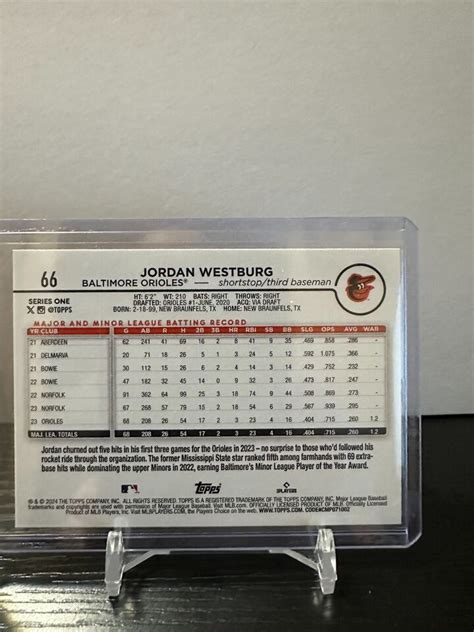 Topps Series Jordan Westburg Rookie Rc Baltimore Orioles