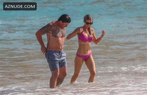 Christina El Moussa Sexy Seen In A Pink Bikini On The Beach In Cabo Aznude