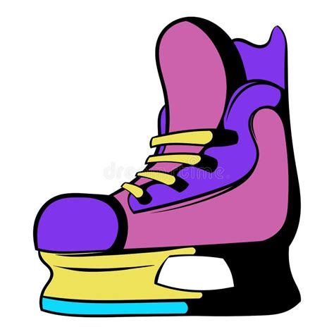 Ice Hockey Skates Icon Icon Cartoon Stock Vector Illustration Of