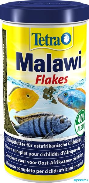Tetra Malawi Flakes 1000мл/200г хлопьевидный корм со специальной смесью ...