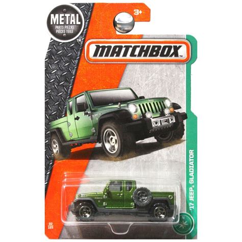 Matchbox 2017 Mbx Explorers 17 Jeep Gladiator 92125 Green