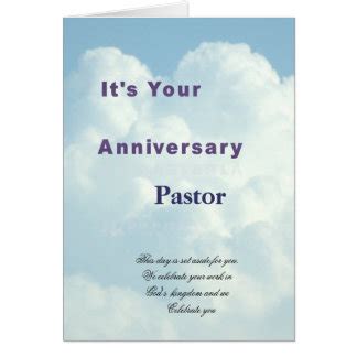 Pastor Anniversary Cards | Zazzle