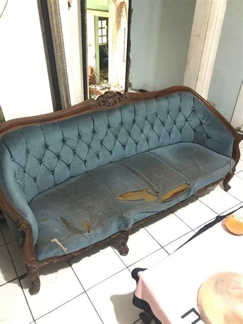 Sofa Jadul Kayu Jati Asli Antik Furnitur Di Carousell