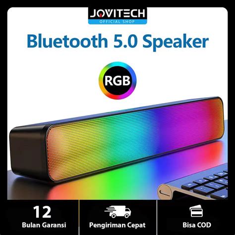 Jual Jovitech Speaker Bluetooth Soundbar Rgb 5 Colors Led Light