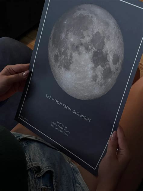 Moon Phase Prints - Capture The Moon Phase From Your Special Moment