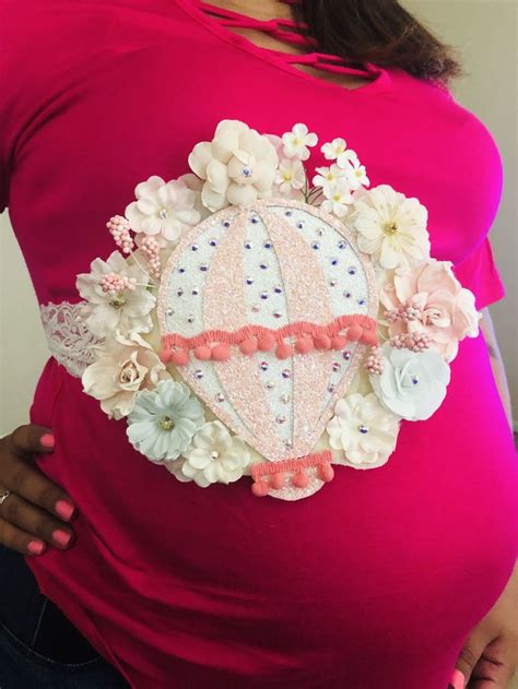 Hot Air Balloon Belly Sash Teddy Bear Theme Belly Sash Bear Theme