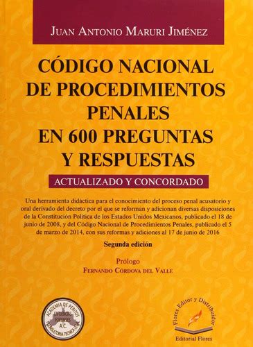 Codigo Nacional De Procedimientos Penales En 600 Pre Envío Gratis