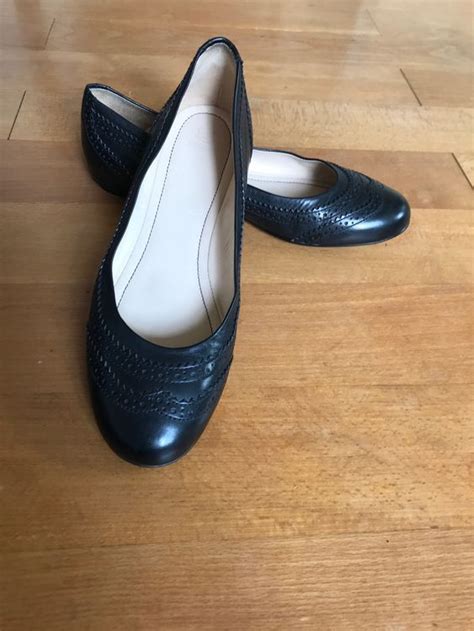 Navyboot Ballerina In Schwarzem Leder Kaufen Auf Ricardo