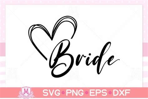 Bride SVG DXF EPS PNG Files Graphic By MiracleNow Creative Fabrica