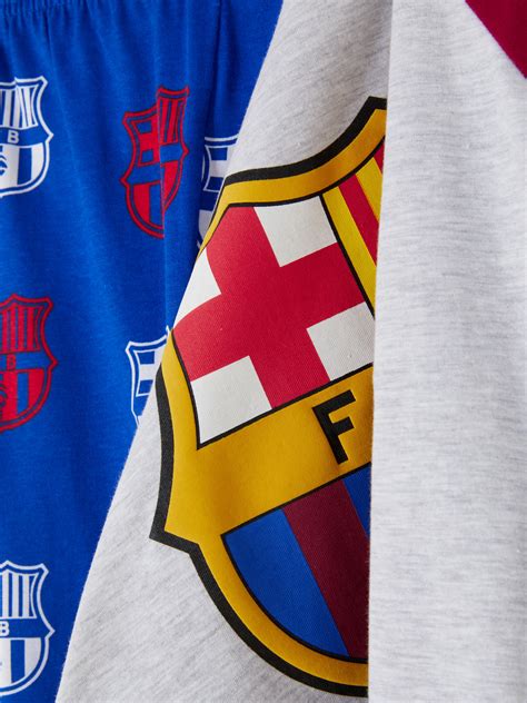 Pijama Del Fc Barcelona Gris Ni Os Primark