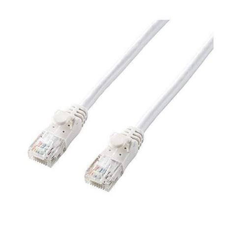 エレコム Lanケーブル Cat6a 10m 爪折れ防止コネクタ Cat6a準拠 やわらか ホワイト Ld Gpay Wh10