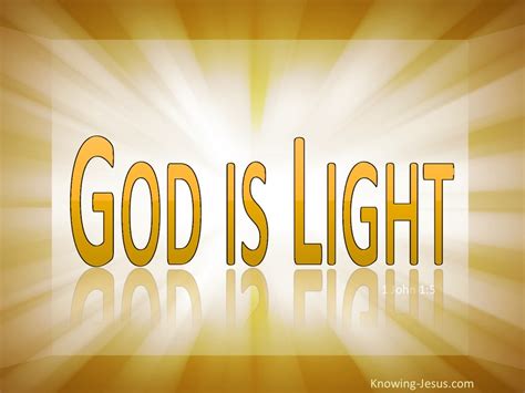 1 John 15 God Is Light In Him Is No Darkness Gold