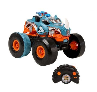 Hot Wheels Monster Trucks R C Rhinomite Mega Transformation Masina Cu Telecomanda Scara