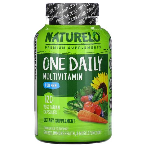 Naturelo One Daily Multivitamin For Men Vegetarian Capsules Iherb