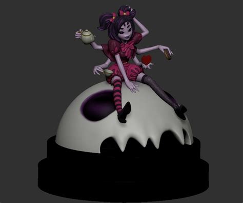 Artstation Muffet Undertale Character 3d Print Resources