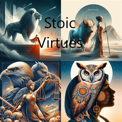 The Four Stoic Virtues Courage Temperance Justice And Wisdom Ai