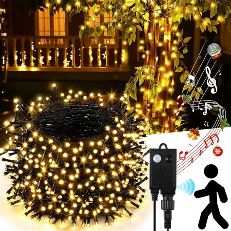 Enhon Christmas Lights Outdoor With Cheerful Music Leds Ft