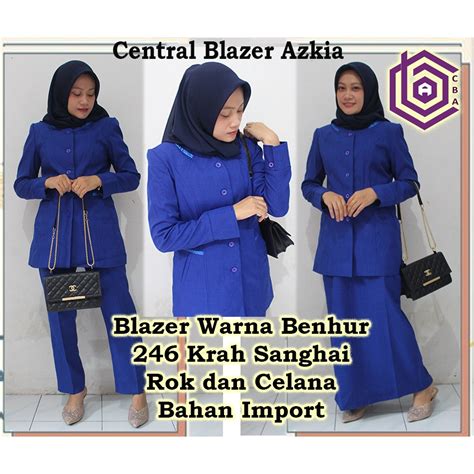 Jual Blazer Warna Benhur 246 Setelan Rok Celana Seragam Guru Dan PNS