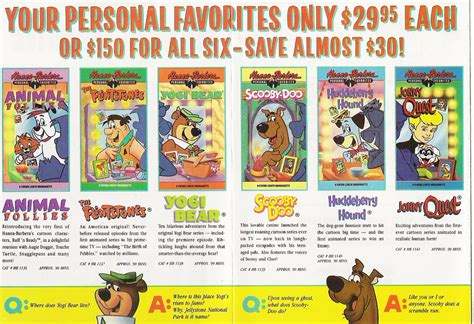 Hanna Barbera Home Video Ad 1986 Hanna Barbera Created It Flickr