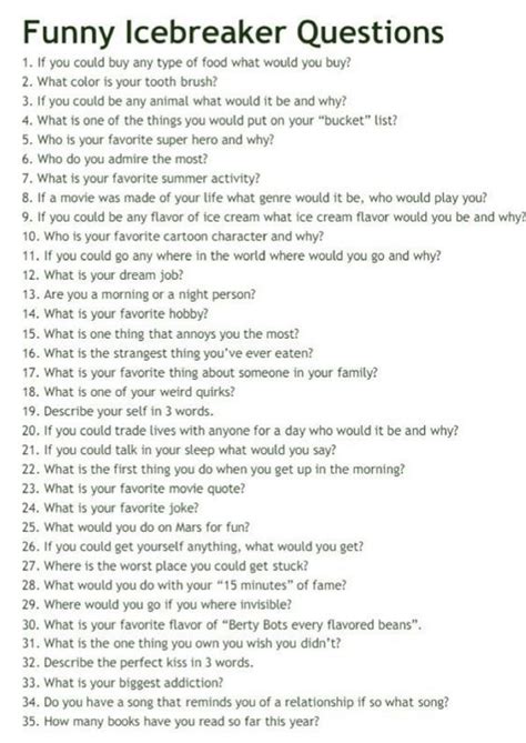 funny icebreaker questions for kids