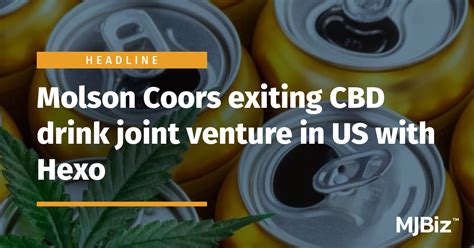 Molson Coors exiting CBD drink joint venture in US with Hexo