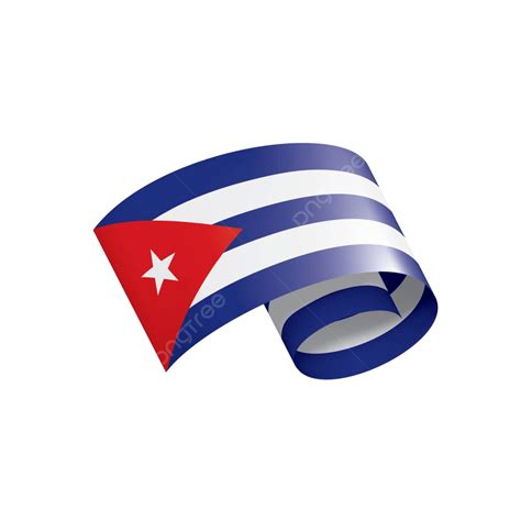 Vector Illustration Of The Cuban Flag Against A White Background Vector ...