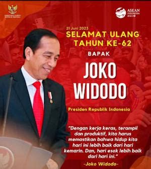 Presiden Jokowi Ulang Tahun Ke 62 Ini Doa Terbaik Untuk Pemimpin