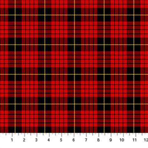 Totally Tartan Red Yarn Dyed Flannel Multi Plaid Quilt Fabric W24504 2