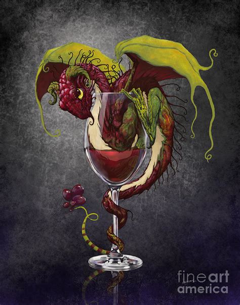 Red Wine Dragon Digital Art By Stanley Morrison Pixels