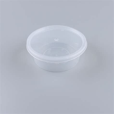 Pp Clear Round Container With Lid Ugs Packaging