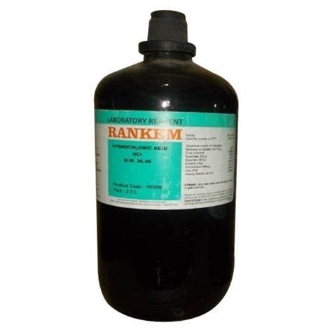 Rankem Hydrochloric Acid Grade Standard Laboratory Reagent Packing