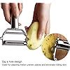 Julienne Peeler AnGeer Stainless Steel Vegetable Peeler Double Sided